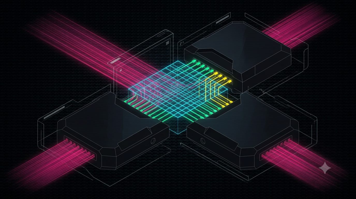 Separate components meeting through a checked interface