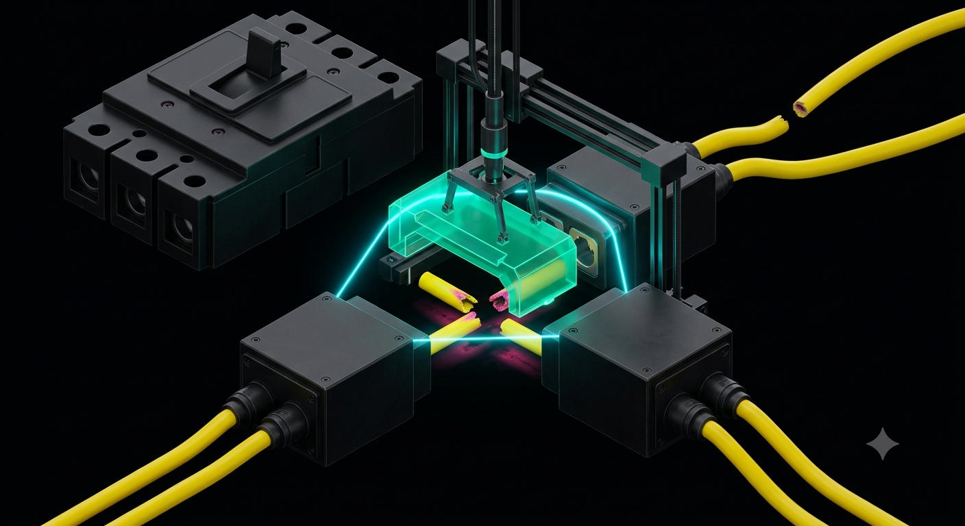 A controlled connection linking distinct technical systems